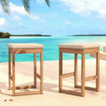 Lot de 2 tabourets de jardin Bornéo