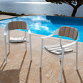 Lot de 2 fauteuils de jardin/repas Monte Carlo