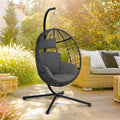 Fauteuil oeuf suspendu + coussins