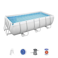 Bestway Power Steel — Piscine Ovale 404×201×100 cm