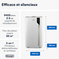 De'Longhi Pinguino Extreme PACEX93 — Climatiseur Mobile 8900 BTU