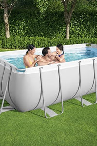 Bestway Power Steel — Piscine Ovale 404×201×100 cm