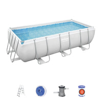 Bestway Power Steel — Piscine Ovale 404×201×100 cm