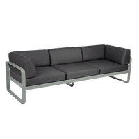 Gartensofa BELLEVIE - 3-Sitzer mit Seitenkissen - Original Homestories