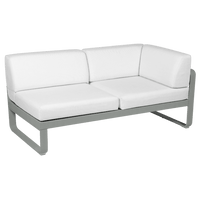 2-Sitzer Eckelement BELLEVIE mit Seitenkissen - Rechts | Fermob | Homestorys