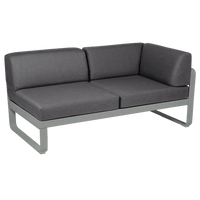 2-Sitzer Eckelement BELLEVIE mit Seitenkissen - Rechts | Fermob | Homestorys