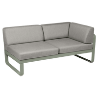 2-Sitzer Eckelement BELLEVIE mit Seitenkissen - Rechts | Fermob | Homestorys