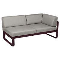 2-Sitzer Eckelement BELLEVIE mit Seitenkissen - Rechts | Fermob | Homestorys