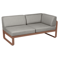 2-Sitzer Eckelement BELLEVIE mit Seitenkissen - Rechts | Fermob | Homestorys