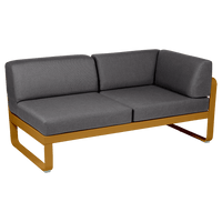 2-Sitzer Eckelement BELLEVIE mit Seitenkissen - Rechts | Fermob | Homestorys