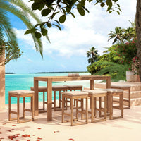 Lot de 2 tabourets de jardin Bornéo
