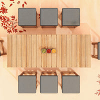 Lot de 2 tabourets de jardin Bornéo