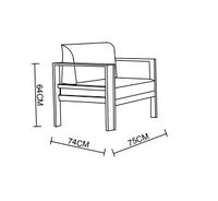 Fauteuil de jardin Ostara