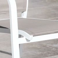 Fauteuil de jardin alu empilable Murano