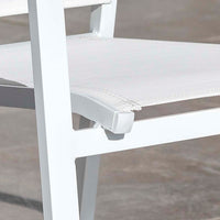 Fauteuil de jardin alu empilable Murano