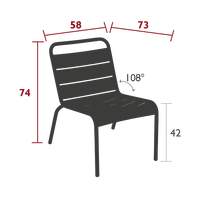 Fauteuil de jardin LUXEMBOURG