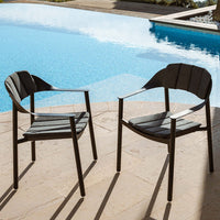 Lot de 2 fauteuils de jardin/repas Monte Carlo