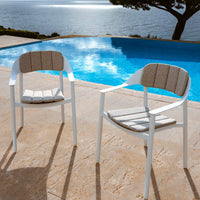 Lot de 2 fauteuils de jardin/repas Monte Carlo