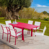 Fauteuil de jardin alu empilable Murano