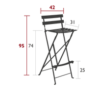 Chaise de bar BISTRO - Pliable
