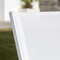 Fauteuil de jardin haut alu empilable Murano