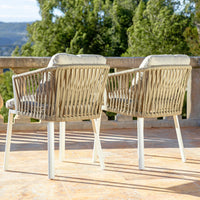 Lot de 2 fauteuils de jardin Amalfi