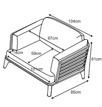 Fauteuil de jardin Monte Carlo