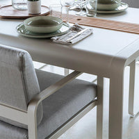 Table de jardin Bellevie avec stockage - 196x90
