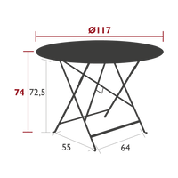 Table de jardin BISTRO - Ø117