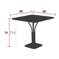 Table de jardin LUXEMBOURG - 80x80