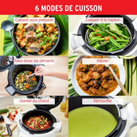 Multicuiseur Intelligent Moulinex Cookeo+ 6L (180 Recettes)