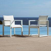 Lot de 2 fauteuils de jardin/repas Elba