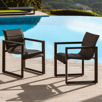 Lot de 2 fauteuils de jardin/repas Elba