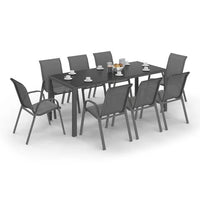 Table de jardin MADRID + 8 chaises