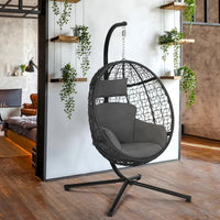 Fauteuil oeuf suspendu + coussins