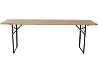 Table de jardin brasserie pliante avec 2 bancs