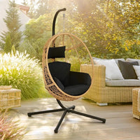 Fauteuil oeuf suspendu + coussins