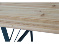 Table de jardin brasserie pliante avec 2 bancs