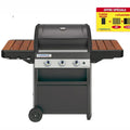 Barbecue au gaz CAMPINGAZ 3 Series Classic wld 2en1 + plancha, noir