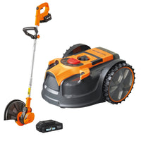 Robot tondeuse autonome + coupe-bordure et batterie supplémentaire OFFERTS
