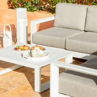 Salon de jardin d'angle Elba - 5 places