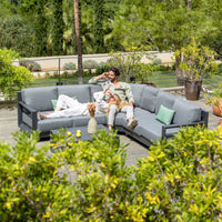 Salon de jardin d'angle Elba - 5 places