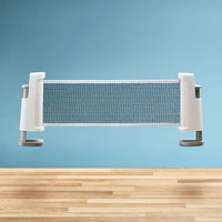 PONGORI SET POTEAUX FILET DE PING PONG REGLABLE ROLLNET BLANC/GRIS 2 RAQUETTES 2 BALLES