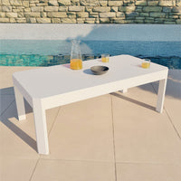 Table basse rectangulaire de jardin Ostara