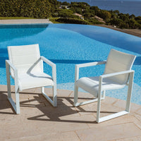 Lot de 2 fauteuils de jardin/repas Elba